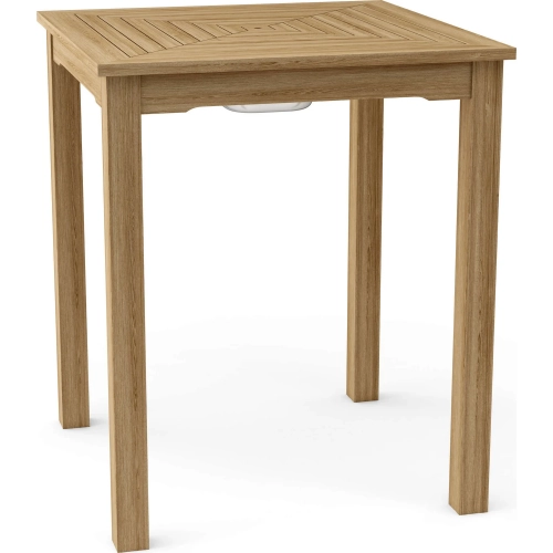 Chatsworth Outdoor Ice Chiller Bar Height Table in Honey Teak