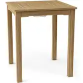 Chatsworth Outdoor Ice Chiller Bar Height Table in Honey Teak