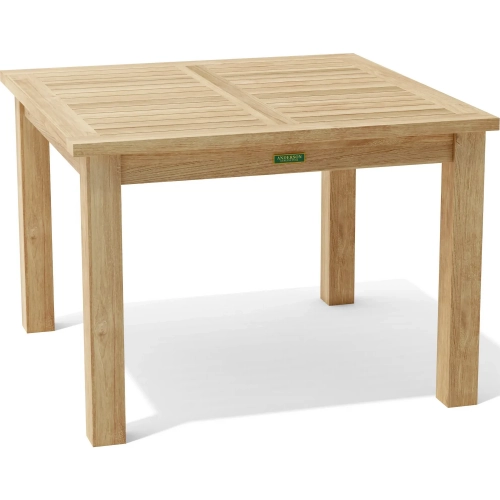 Montage Outdoor 42" Square Dining Table in Honey Golden Brown Teak