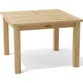 Montage Outdoor 42" Square Dining Table in Honey Golden Brown Teak