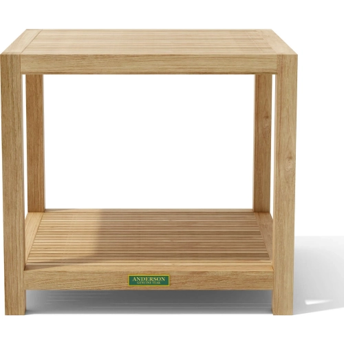 Glenmore Outdoor 22" Side Table in Honey Golden Brown Teak