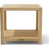 Glenmore Outdoor 22" Side Table in Honey Golden Brown Teak