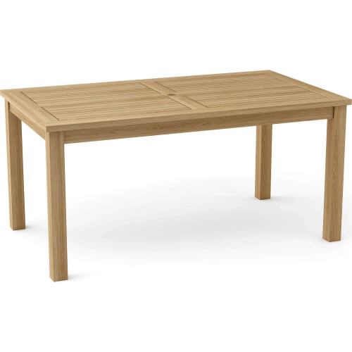 Montage Outdoor 63" Dining Table in Honey Golden Brown Teak