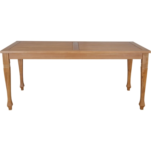 Rockford Outdoor 65" Dining Table in Honey Golden Brown Teak