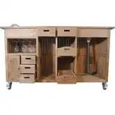 Safari Outdoor Bar Table in Honey Golden Brown Teak