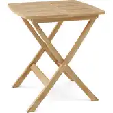 Windsor Outdoor 24" Square Folding Picnic Dining Table in Honey Teak