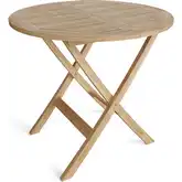 Windsor Outdoor 31" Round Folding Picnic Dining Table in Honey Teak