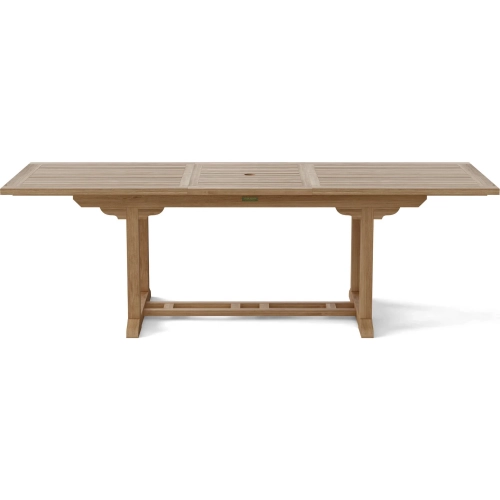 Bahama Outdoor 94" Extension Dining Table in Honey Golden Brown Teak