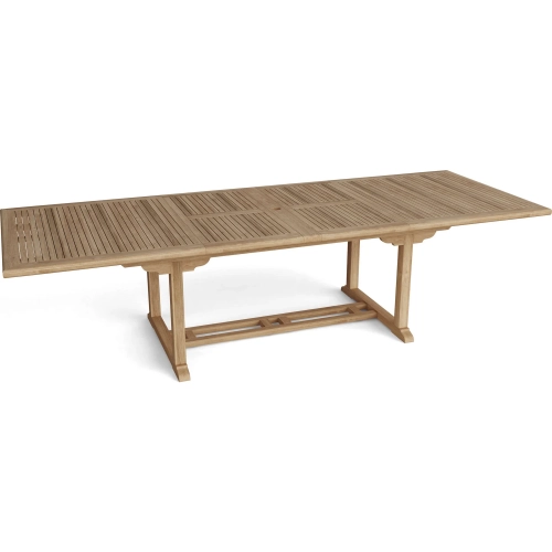 Valencia Outdoor 79" Double Extension Dining Table in Honey Golden Teak