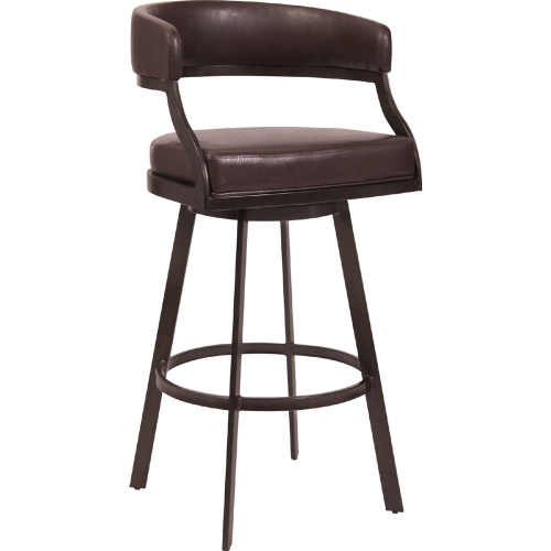 Dione 26" Counter Stool in Auburn Bay & Brown Leatherette