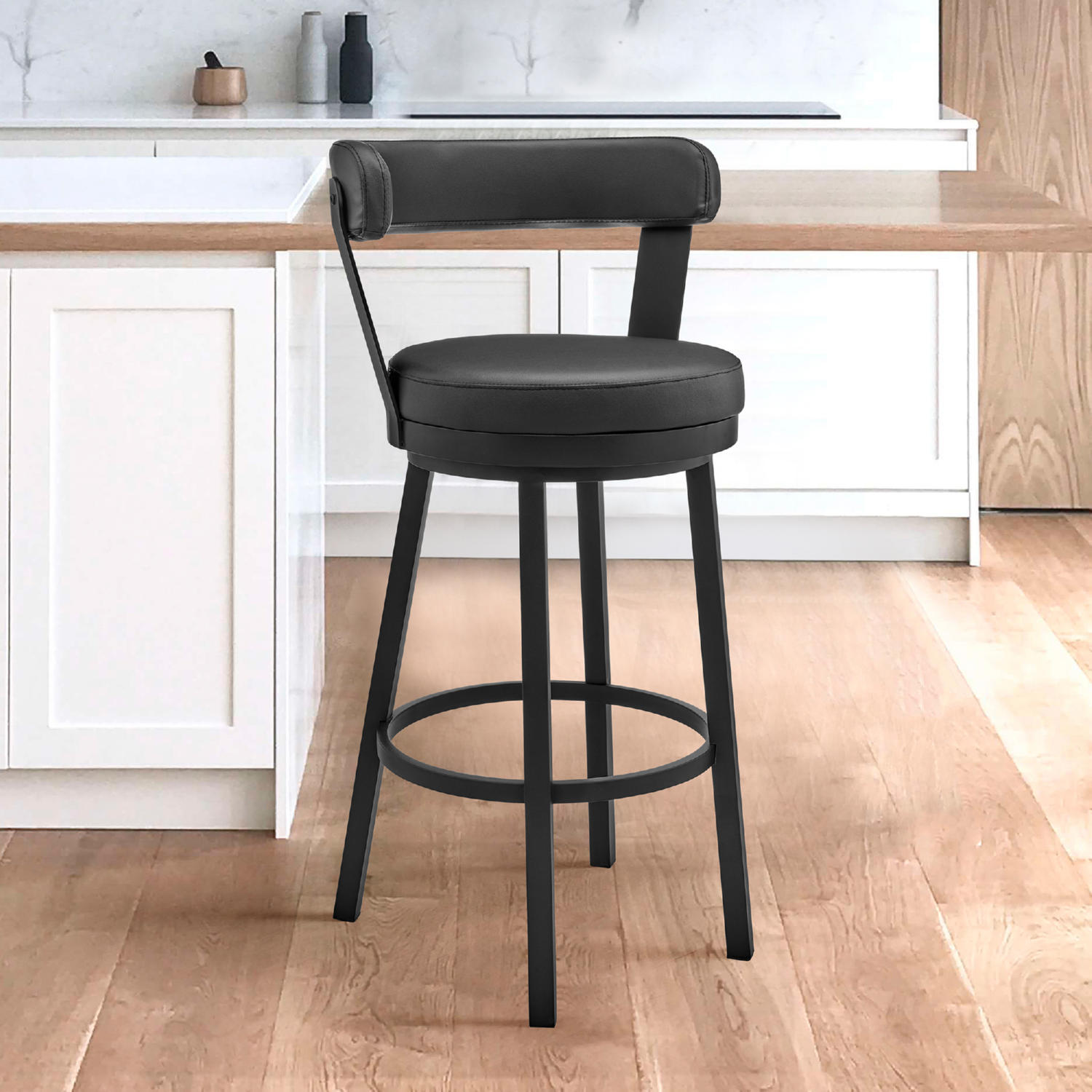 Armen Living Bryant Swivel Stool - Thumbnail 2