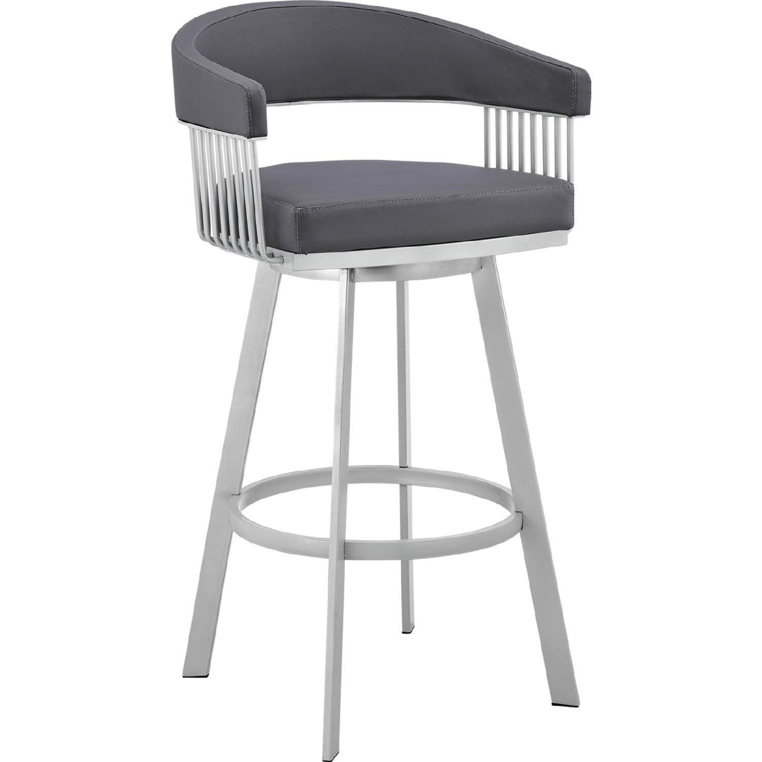 Armen Living Bronson Swivel Bar Stool - Thumbnail 5