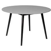 Sydney Outdoor 47" Round Dining Table in Dark Eucalyptus & Grey Stone