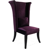 Mad Hatter Chair in Rich Purple Velvet