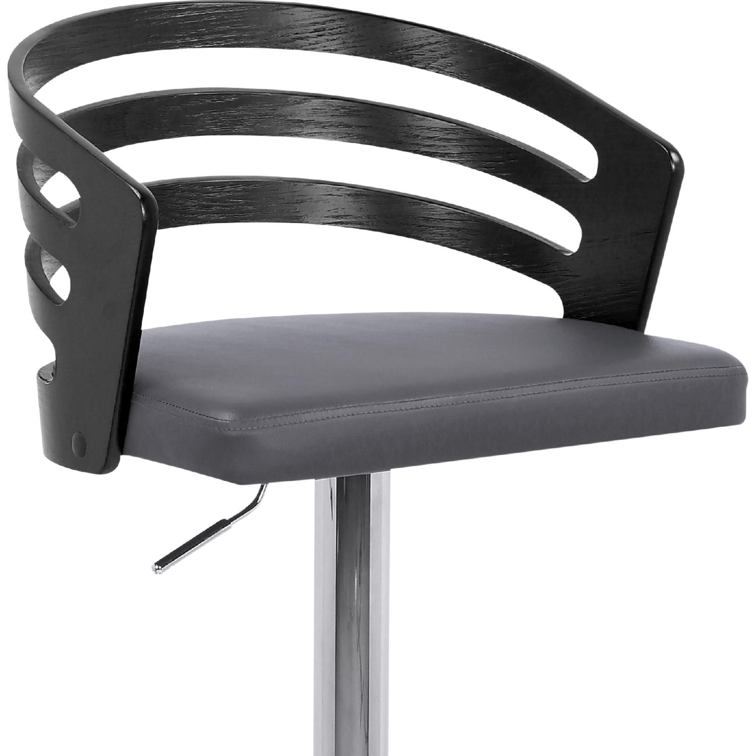 Adele Adjustable Height Swivel Bar Stool - Thumbnail 5