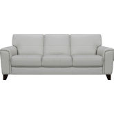 Bergen 87" Sofa in Dove Grey Genuine Leather