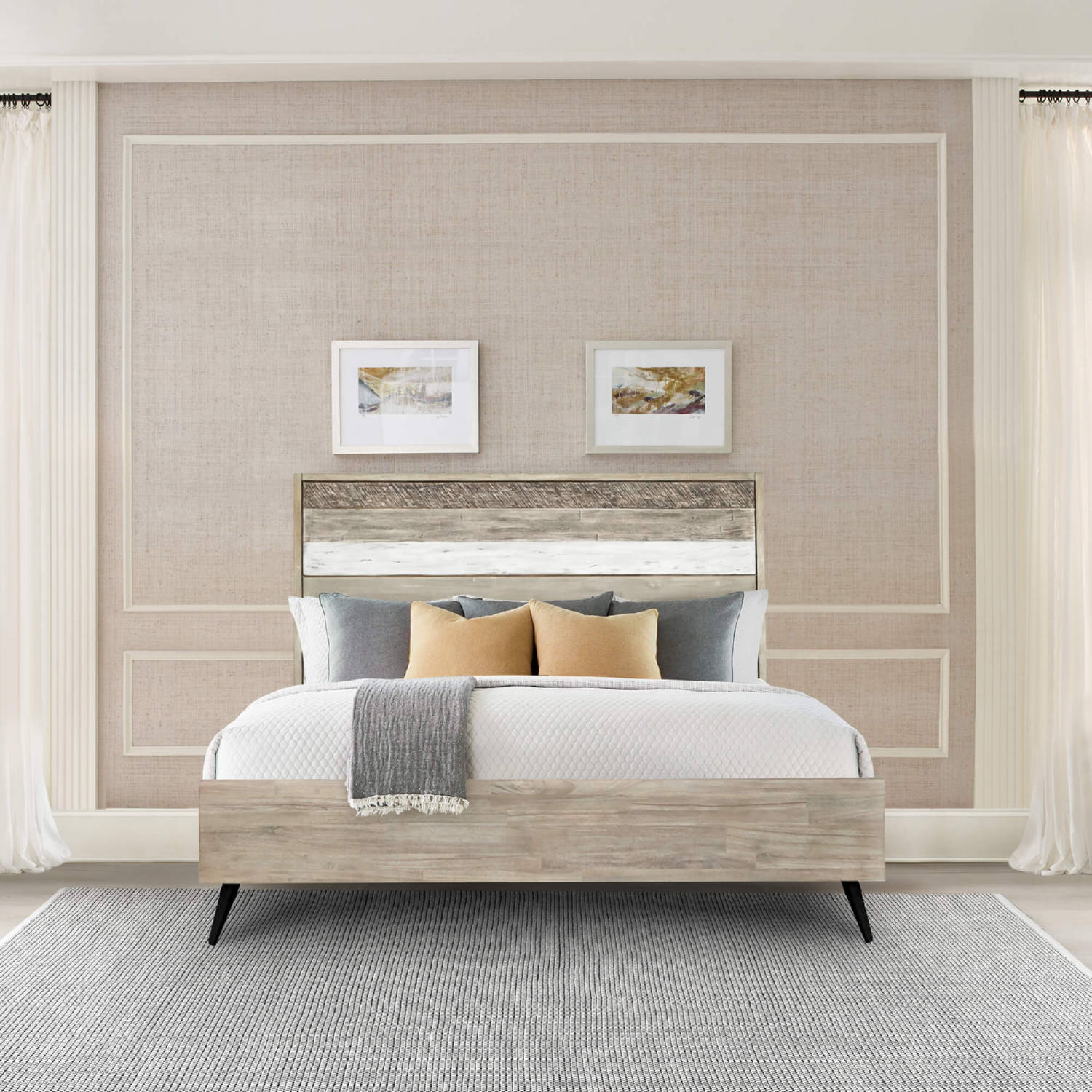 Armen Living Bridges Platform Bed - Thumbnail 4