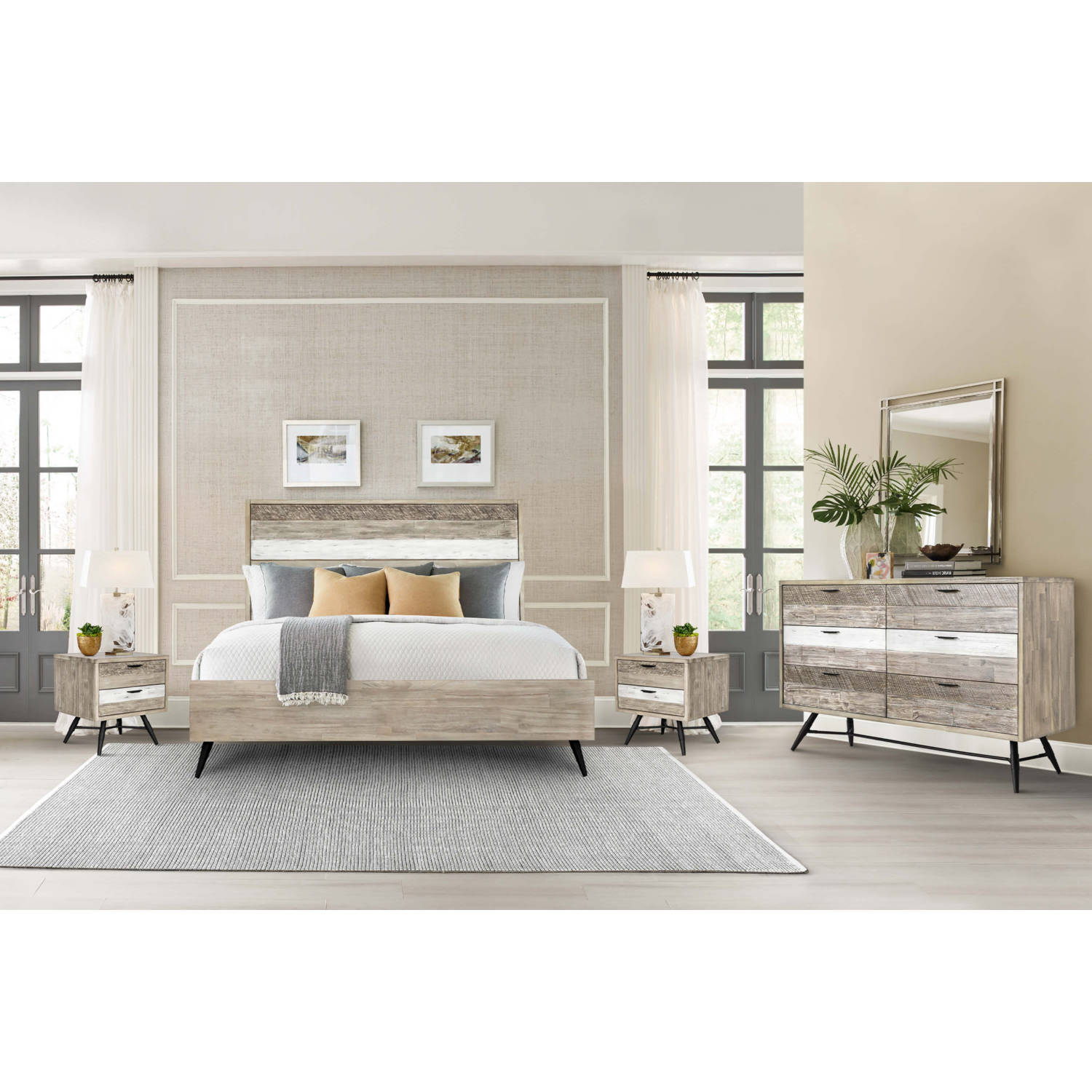 Armen Living Bridges Platform Bed