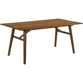 Channell 71" Dining Table in Walnut Finish Wood