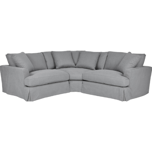 Ciara 3 Piece Sectional Sofa in Slate Gray Fabric