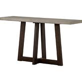 Elodie Console Table in Gray Concrete & Dark Gray Oak
