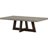 Elodie Coffee Table in Gray Concrete & Dark Gray Oak