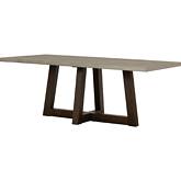 Elodie 79" Dining Table in Gray Concrete & Dark Gray Oak