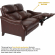 Felicity 84" Zero Gravity Power Reclining Sofa in Chocolate Brown Top Grain Leather