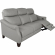 Felicity 84" Zero Gravity Power Reclining Sofa in Silver Top Grain Leather