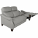 Felicity 84" Zero Gravity Power Reclining Sofa in Silver Top Grain Leather