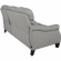 Felicity 84" Zero Gravity Power Reclining Sofa in Silver Top Grain Leather