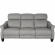 Felicity 84" Zero Gravity Power Reclining Sofa in Silver Top Grain Leather