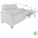 Felicity 84" Zero Gravity Power Reclining Sofa in Silver Top Grain Leather