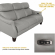 Felicity 84" Zero Gravity Power Reclining Sofa in Silver Top Grain Leather