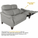 Felicity 84" Zero Gravity Power Reclining Sofa in Silver Top Grain Leather