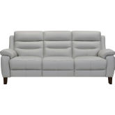 Hayward 82" Power Reclining Sofa in Dove Grey Genuine Leather
