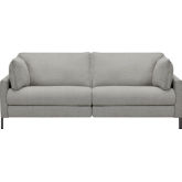Juliett 80" Power Reclining Sofa in Pebble Grey Fabric