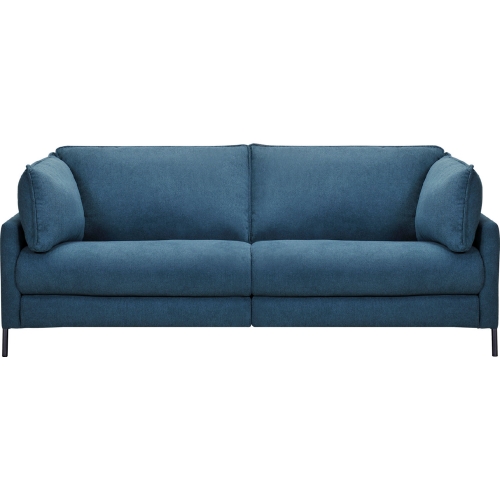 Juliett 80" Power Reclining Sofa in Lake Blue Fabric