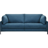 Juliett 80" Power Reclining Sofa in Lake Blue Fabric