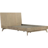 Baly King Platform Bed in Grey Sandblasted Acacia