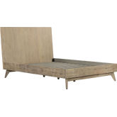 Baly Queen Platform Bed in Grey Sandblasted Acacia