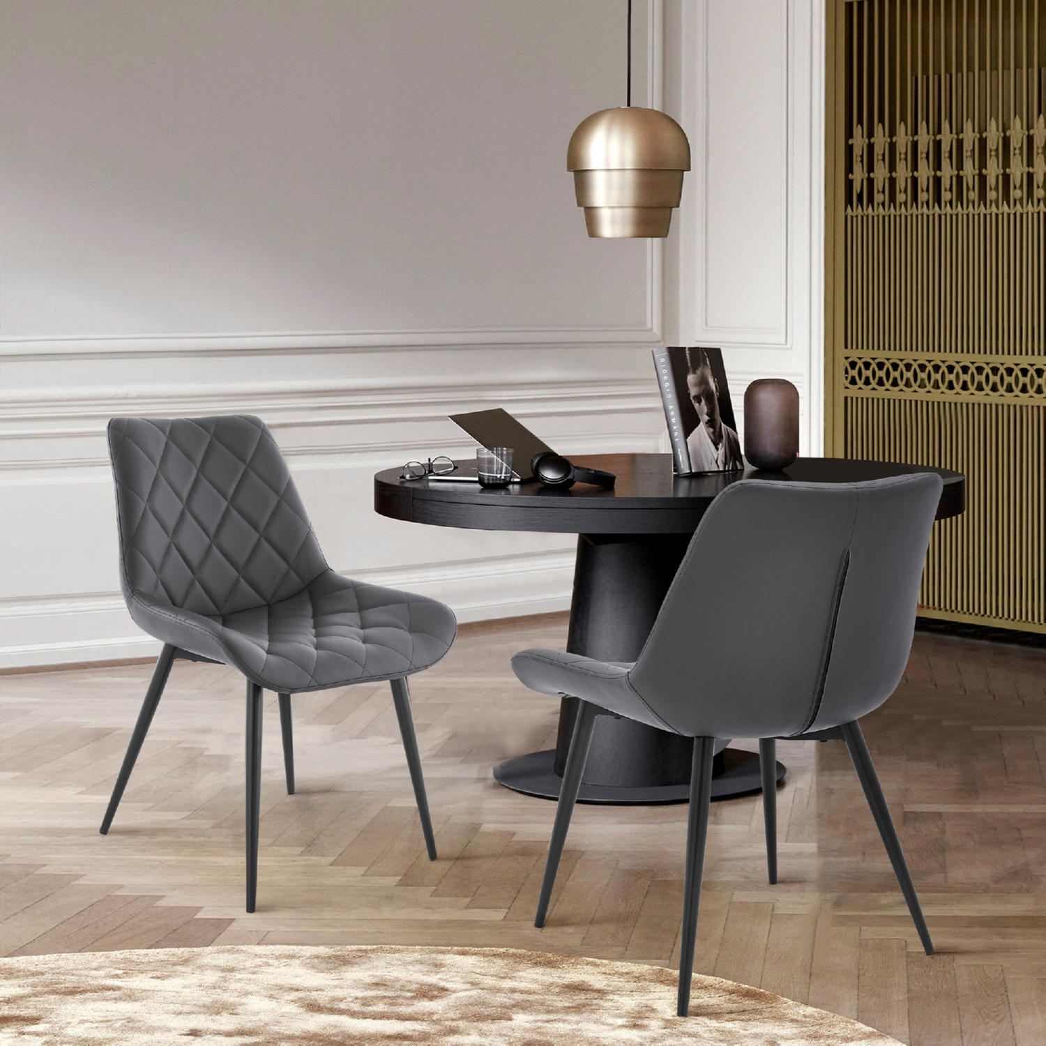 Armen Living Loralie Dining Chairs - Thumbnail 4