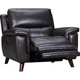 Lizette Power Recliner with USB in Coffee Brown Top Grain Leather
