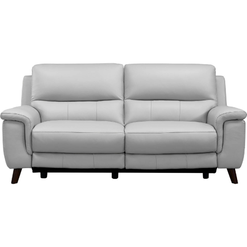 Lizette 78"  Power Reclining Sofa with USB in Top Grain Dove Grey