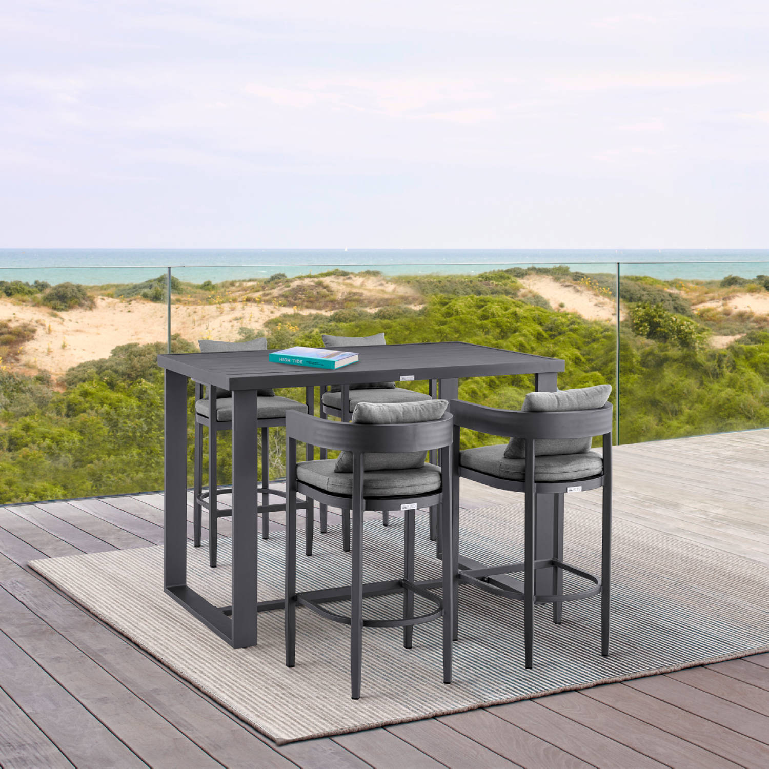 Menorca Outdoor Counter Stool - Thumbnail 4