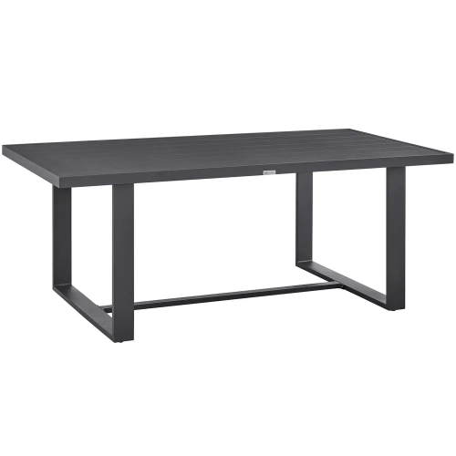 Menorca Outdoor 79" Dining Table in Aluminum