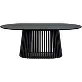 Pasadena 79" Oval Dining Table in Black Oak