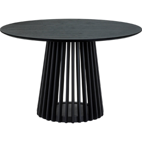 Pasadena 47" Round Dining Table in Black Oak