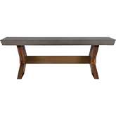 Piccadilly 87" Dining Table in Acacia Wood & Concrete