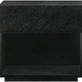 Petra 1 Drawer Nightstand in Black Finish Wood